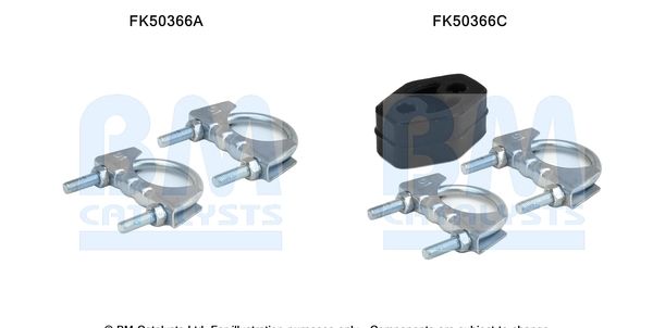 Zestaw montażowy, rura wydechowa BM CATALYSTS FK50366