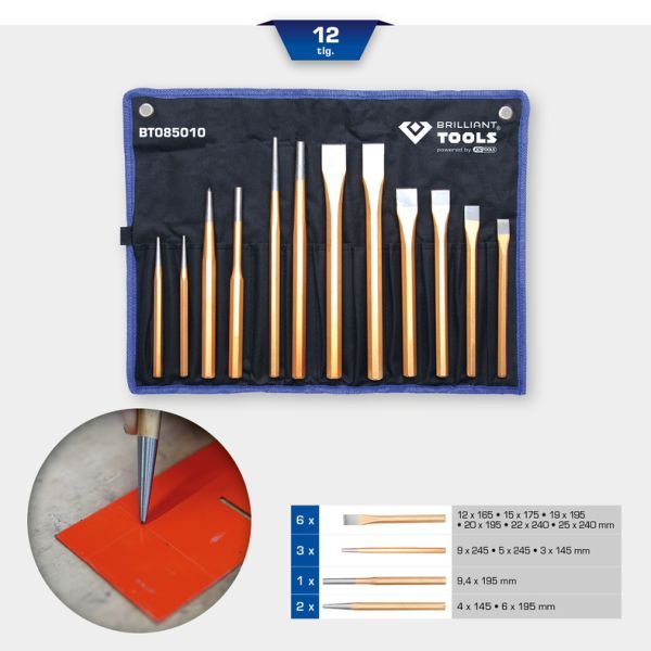 Set dornuri BRILLIANT TOOLS BT085010