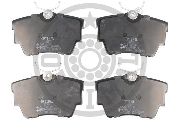 Zestaw klocków hamulcowych, hamulce tarczowe OPTIMAL BP-10307