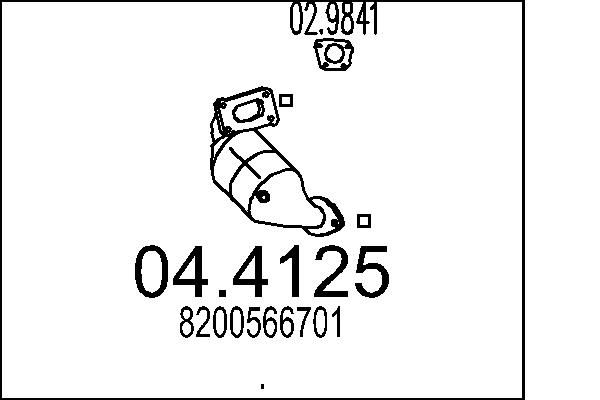 Katalizator MTS 04.4125