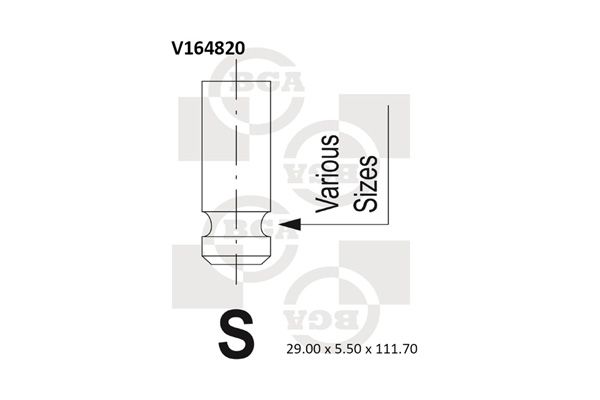 Sací ventil BGA V164820