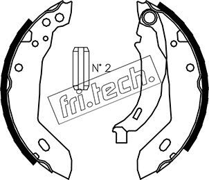 Zestaw szczęk hamulcowych FRI.TECH. 1088.212