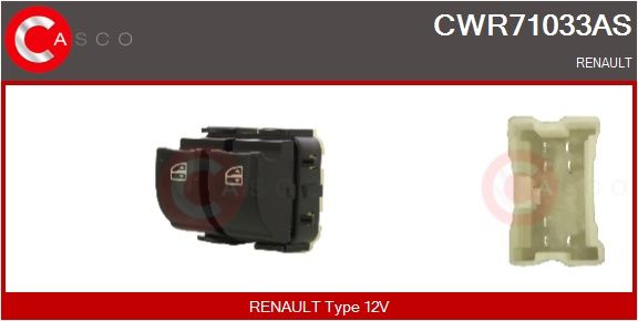 Spínač, zvedací zařízení oken CASCO CWR71033AS