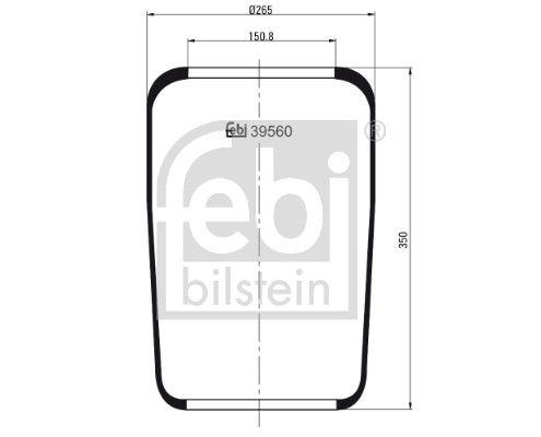 Burduf, suspensie pneumatica FEBI BILSTEIN 39560