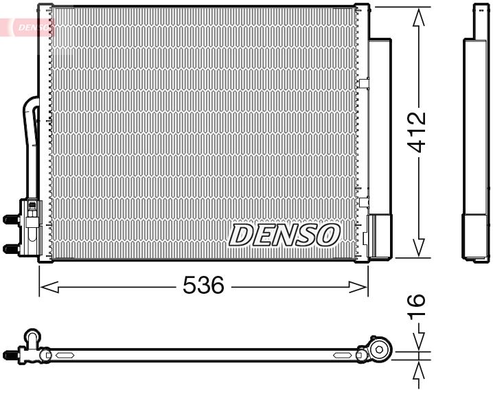 Kondenzátor, klimatizace DENSO DCN20043