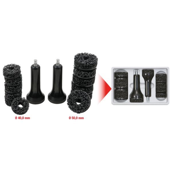 Set discuri de șlefuit, dispozitiv de șlefuit butuc roată KS TOOLS 100.4080