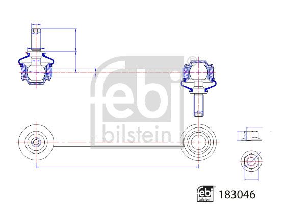 Brat/bieleta suspensie, stabilizator FEBI BILSTEIN 183046
