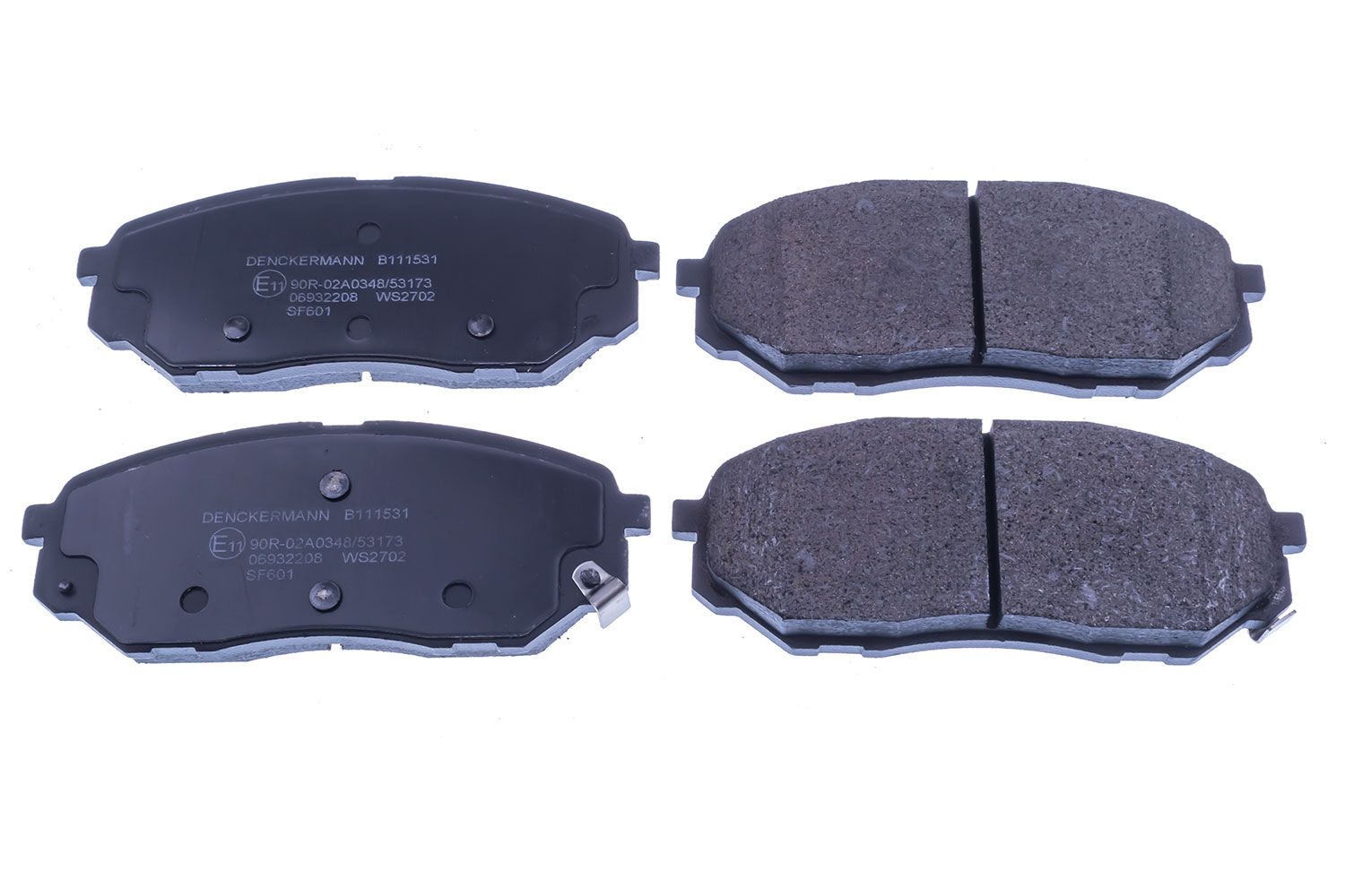 set placute frana,frana disc DENCKERMANN B111531