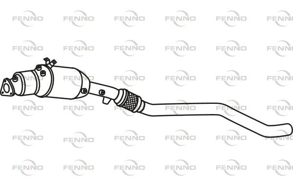 Filtr sadzy / filtr cząstek stałych, układ wydechowy FENNO 3R0254750X