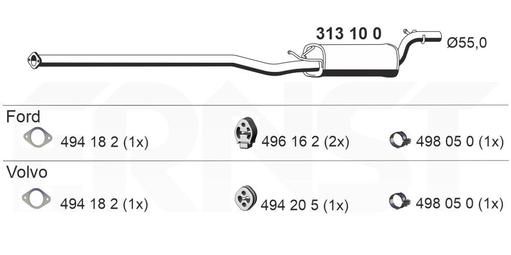 Toba esapamet intermediara ERNST 313100