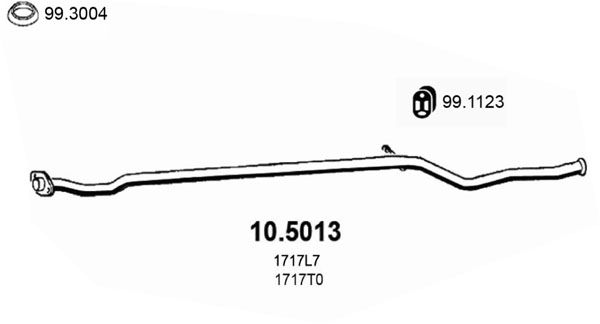 Rura wydechowa ASSO 10.5013