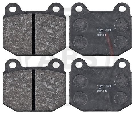 Zestaw klocków hamulcowych, hamulce tarczowe A.B.S. 37326