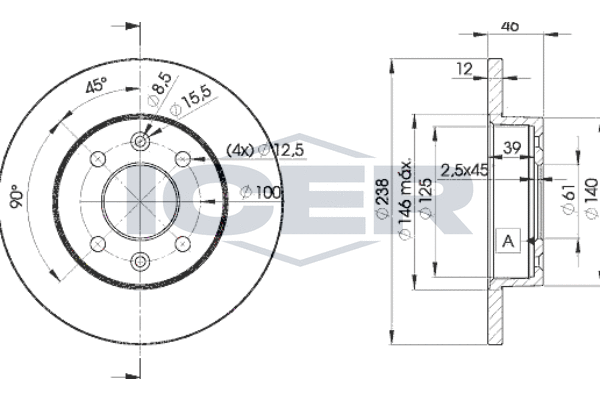 Tarcza hamulcowa ICER 78BD4286-2
