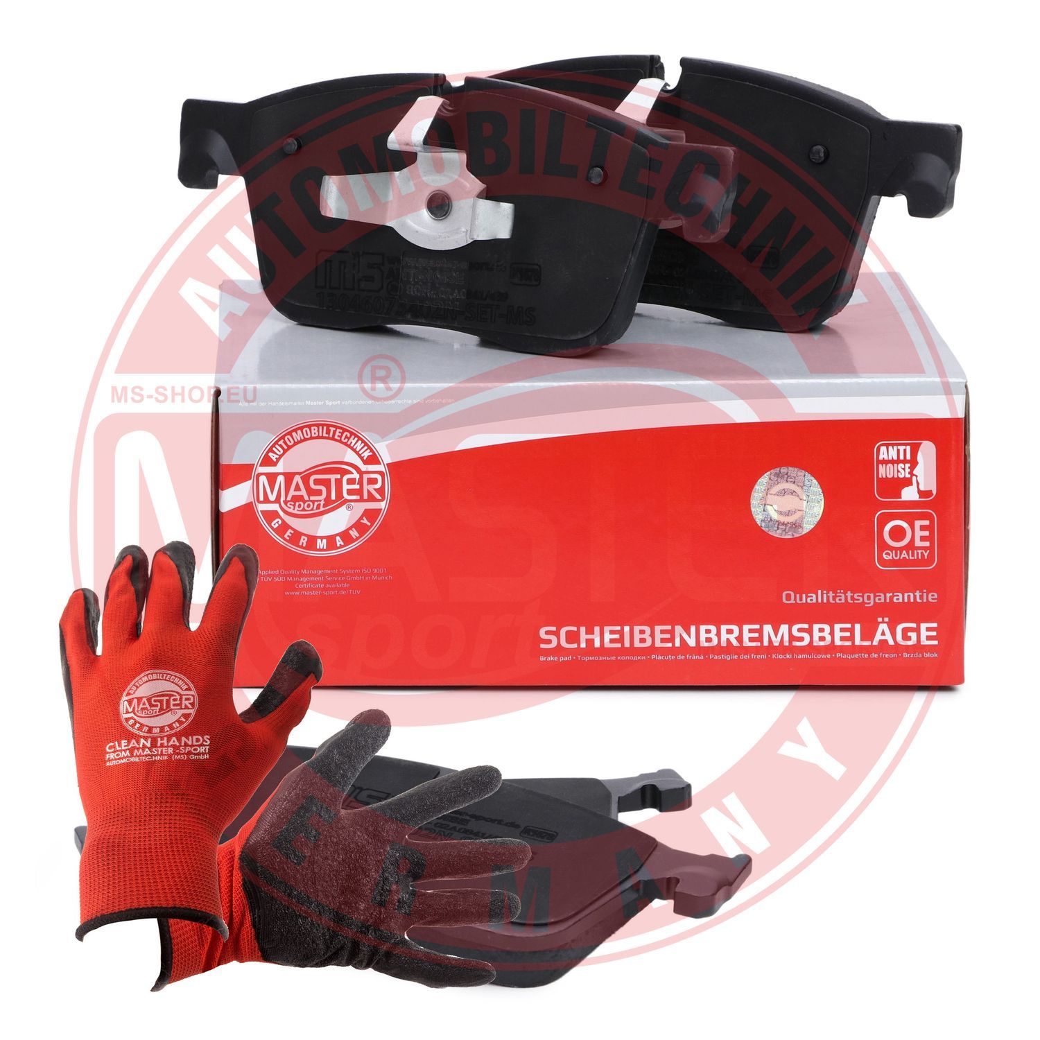 Zestaw klocków hamulcowych, hamulce tarczowe MASTER-SPORT GERMANY 13046073402N-SET-MSP
