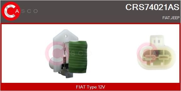 Levně Předřazený odpor, elektromotor (ventilátor chladiče) CASCO CRS74021AS