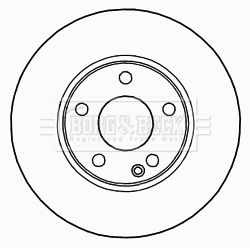 Tarcza hamulcowa BORG & BECK BBD5267