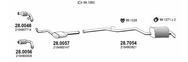 Układ wydechowy ASSO ART4022