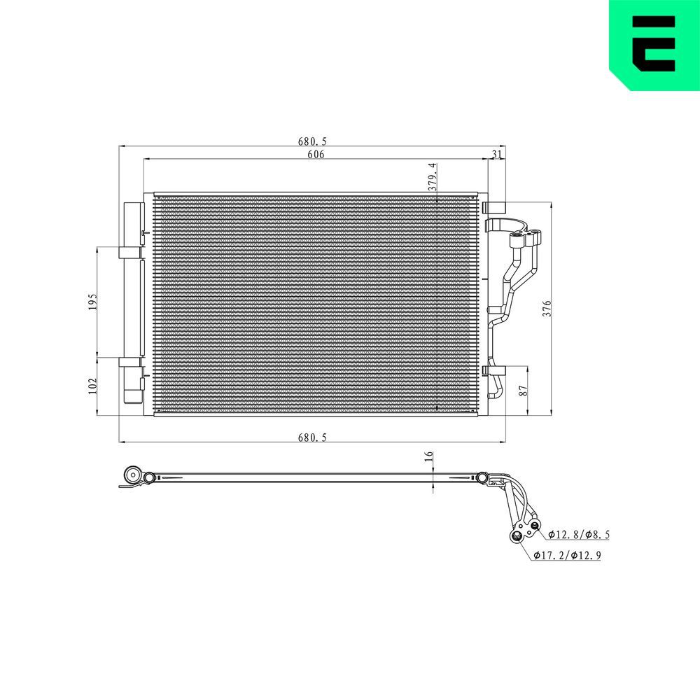 Condensator, climatizare ERA 667349