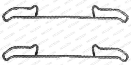 Zestaw akcesoriów, klocki hamulcowe FERODO FBA478