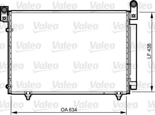 Condensator, climatizare VALEO 814266