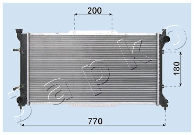 Chłodnica, układ chłodzenia silnika JAPKO RDA243001