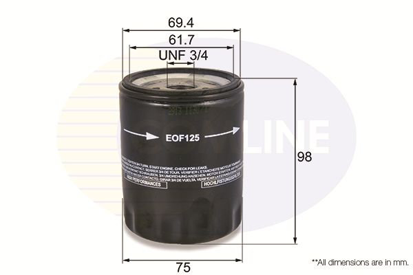 Filtr oleju COMLINE EOF125