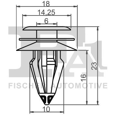 Clip, listwa ochronna FA1 41-40007.10