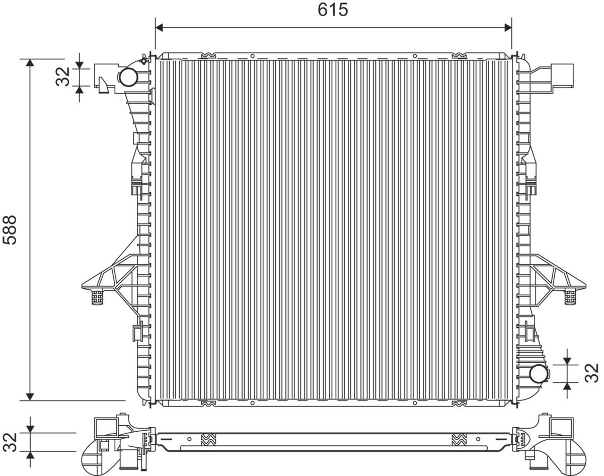 Radiator, racire motor VALEO 701379