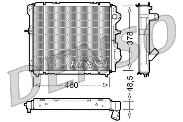 Chłodnica, układ chłodzenia silnika DENSO DRM23007