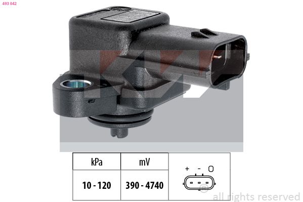 Snímač barometrického tlaku vzduchu KW 493 042