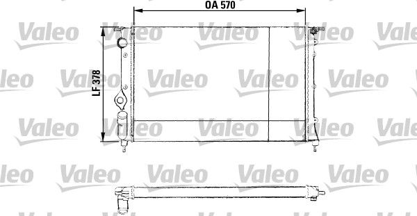 Chłodnica, układ chłodzenia silnika VALEO 730551