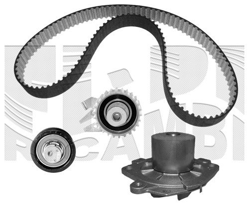 Pompa wodna + zestaw paska rozrządu CALIBER 0208KFW