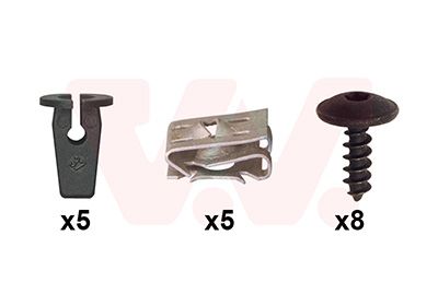 Set montaj, aripa laterala VAN WEZEL 7629796