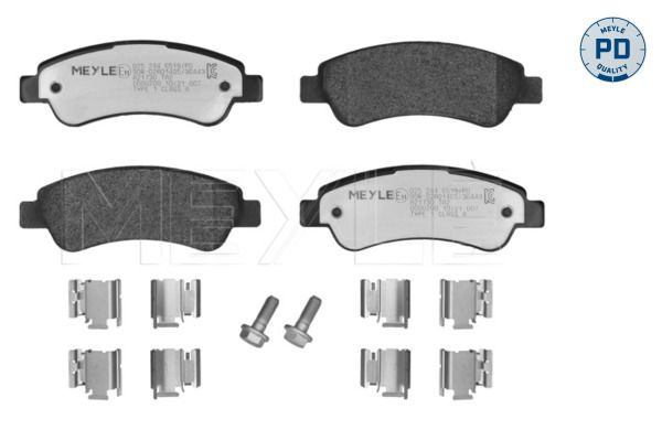 Sada brzdových platničiek kotúčovej brzdy MEYLE 025 244 6519/PD