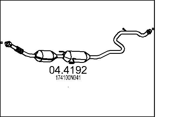 Katalizator MTS 174100N041