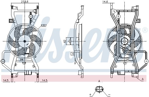 Ventilateur, refroidissement du moteur