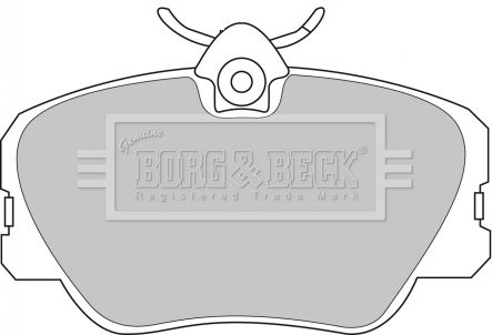 Zestaw klocków hamulcowych, hamulce tarczowe BORG & BECK BBP1068