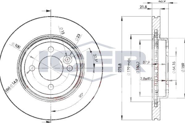 Tarcza hamulcowa ICER 78BD2891-2