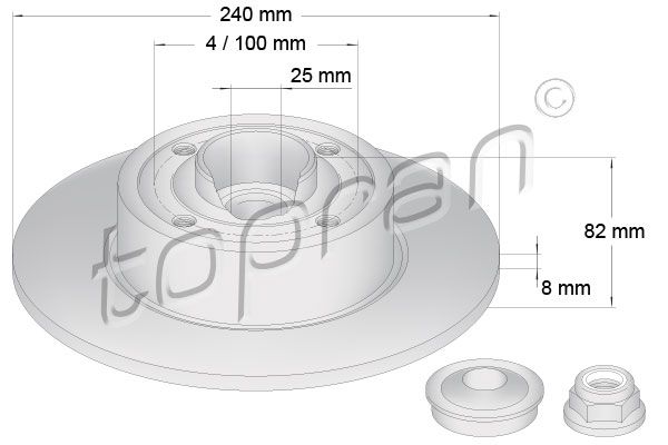 Tarcza hamulcowa TOPRAN 700 650