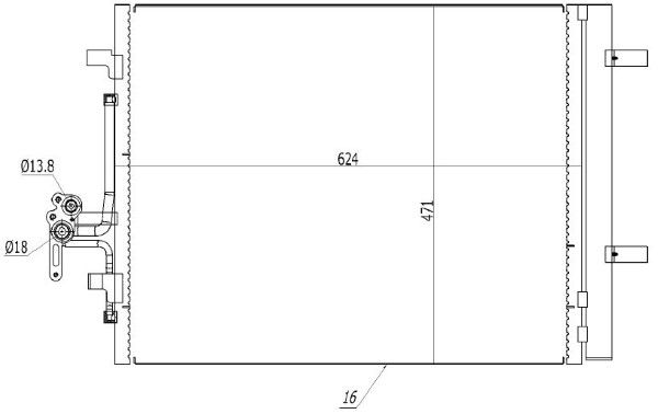 Condensator, climatizare MTR 13054544
