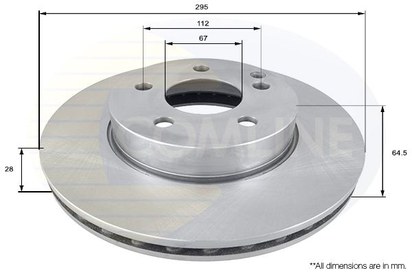 Tarcza hamulcowa COMLINE ADC1662V