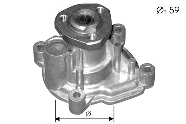 Pompe à eau, refroidissement du moteur