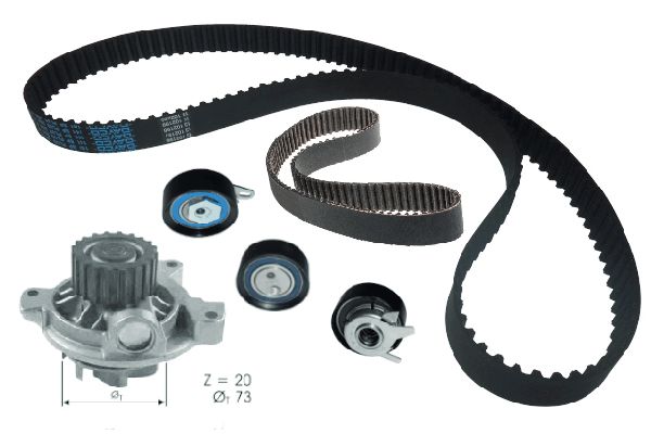 Pompe à eau + kit de courroie crantée