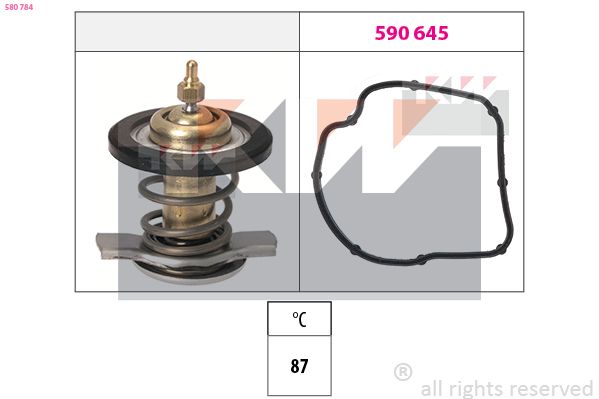 Termostat, środek chłodzący KW 580 784