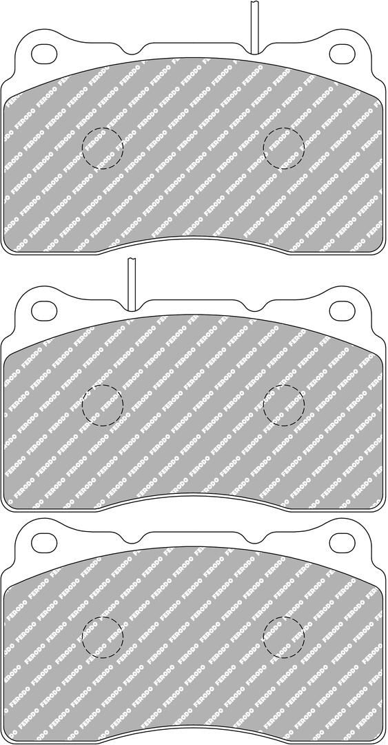 set placute frana,frana disc FERODO FDS1334
