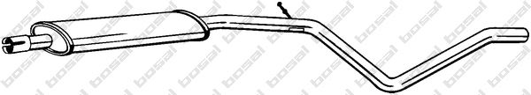Tłumik środkowy KLOKKERHOLM 286-113
