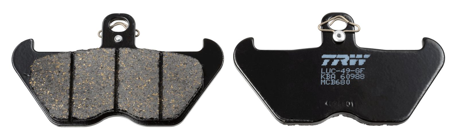 Zestaw klocków hamulcowych, hamulce tarczowe TRW MCB680