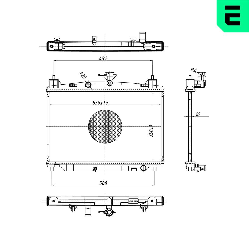 Radiator, racire motor ERA 673233