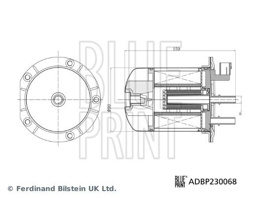 Filtr paliwa BLUE PRINT ADBP230068