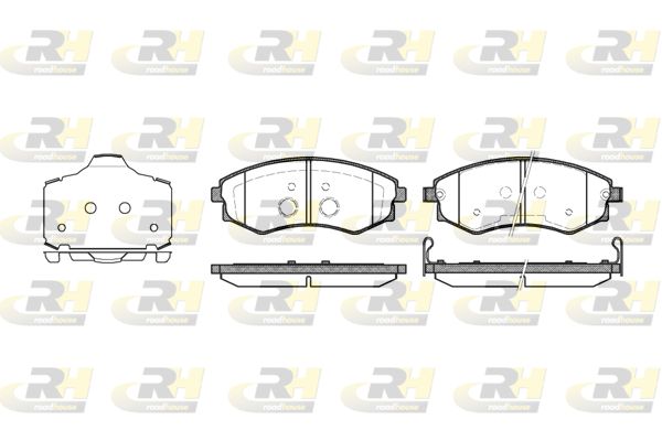 Zestaw klocków hamulcowych, hamulce tarczowe ROADHOUSE 2318.03